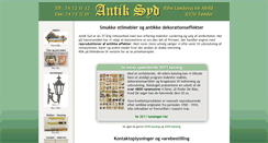 Desktop Screenshot of antiksyd.dk